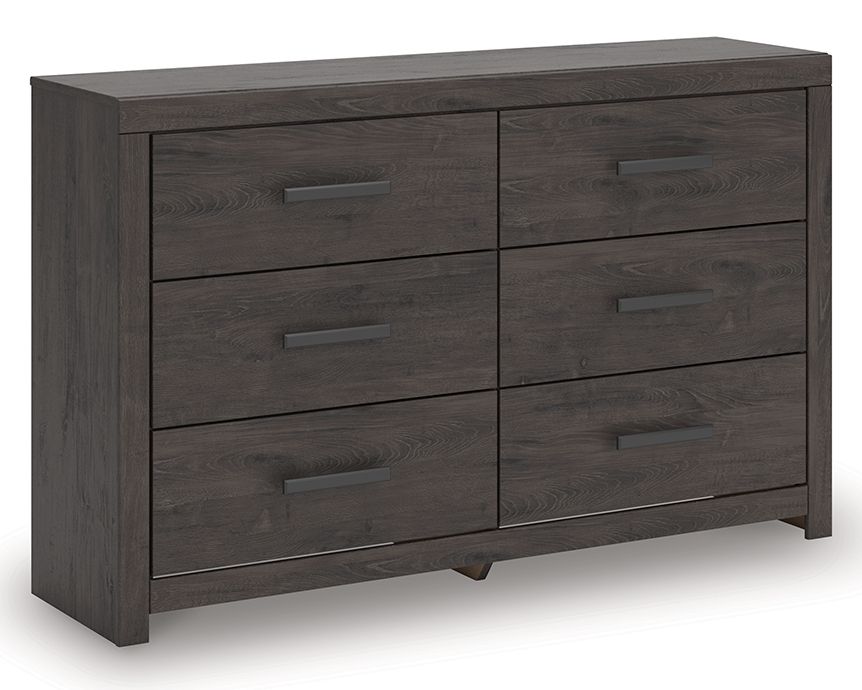 Designed with everyday style in mind, this dresser is a simply chic approach to modern living. A dark charcoal finish blends black and brown undertones, creating a versatile look that effortlessly pairs with your existing pieces. And for must-have functio