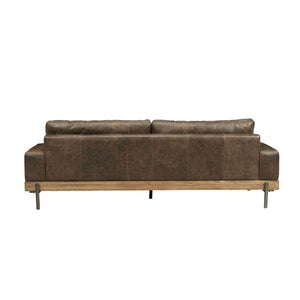  and leather in sleek silhouettes that offer contemporary chic without sacrificing comfort. Silchester-'s deep chocolate top grain leather upholstery is distressed for one-of-a-k