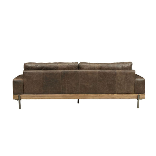  and leather in sleek silhouettes that offer contemporary chic without sacrificing comfort. Silchester-'s deep chocolate top grain leather upholstery is distressed for one-of-a-k