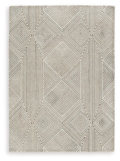 Bring cozy, casual charm to your home. With its hand-tufted geometric pattern, rich texture and captivating two-tone colorway, this area rug brings a modern appeal to every interior.<br/><br/><b>Product Features</b><ul><li>Made of wool and polyester</li><