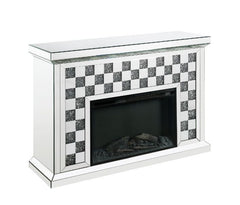 The Noralie LED Electric Fireplace will add a contemporary touch to any room in your home. With its clean lines, this brilliant rectangular accent piece showcases a distinctive style for an intriguing look. The unique piece has beautiful mirrored finish a