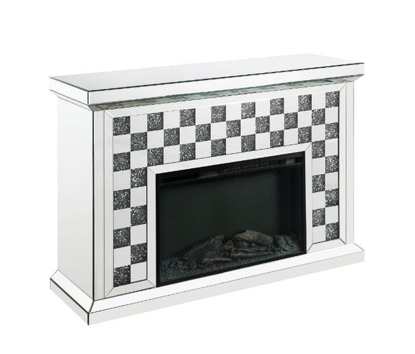 The Noralie LED Electric Fireplace will add a contemporary touch to any room in your home. With its clean lines, this brilliant rectangular accent piece showcases a distinctive style for an intriguing look. The unique piece has beautiful mirrored finish a