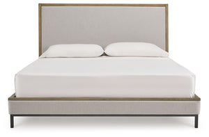 Tomtyn - Light Brown - Queen Upholstered Bed