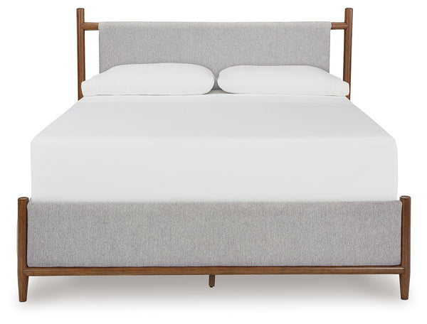  featuring a sling-style cushioned headboard