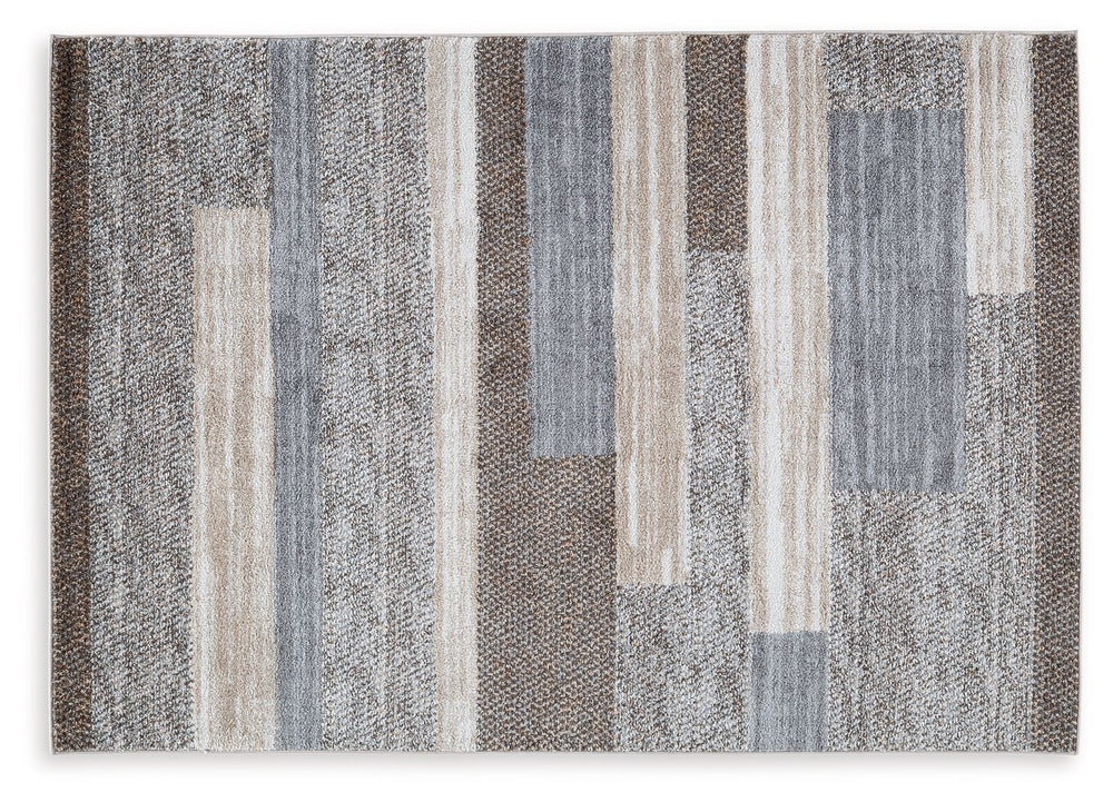 Casually chic in brown, cream and gray, this rug invites warm, welcoming vibes into your space. Its neutral hues expertly pair with a variety of aesthetics, whether your home is minimalist or filled with vibrant pops of color. And the rug-'s timeless stri