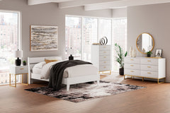 Socalle - Two-Tone - 6 Pc. - Dresser, Chest, Full Panel Platform Bed, 2 Nightstands