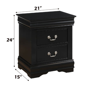 Louis Philippe - Nightstand - Black