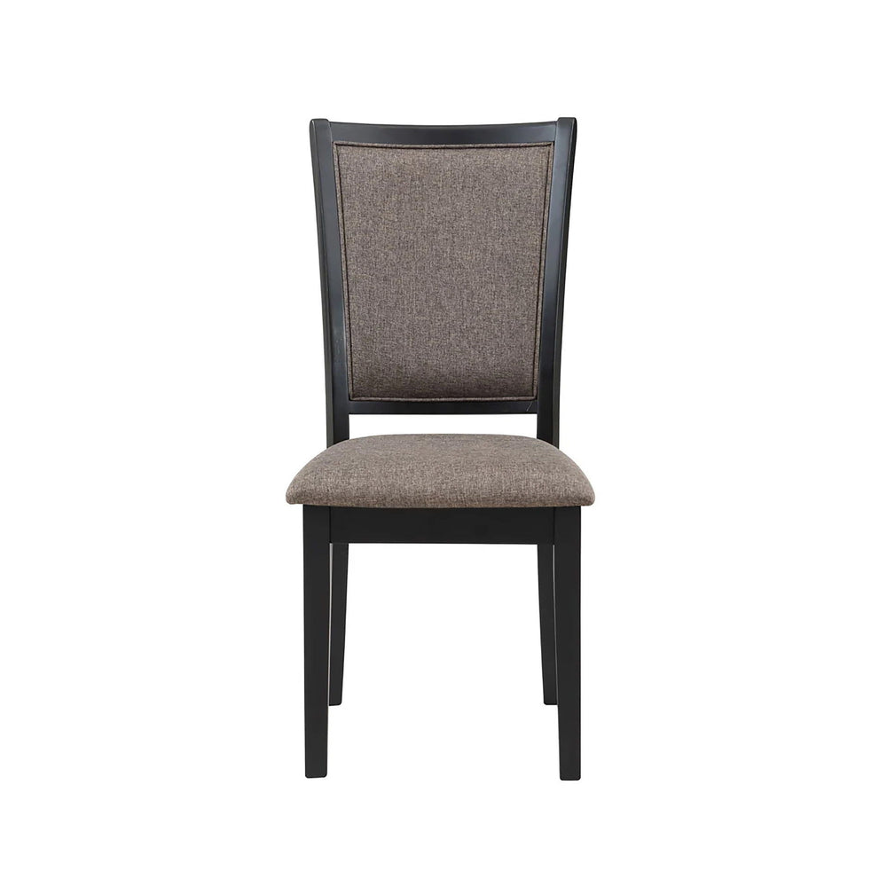 The Potomac Wood Dining Chairs, available as a set of two, are expertly crafted from solid Rubberwood, combining strength with natural beauty for lasting durability and timeless appeal. The deep black finish of the frames contrasts beautifully with the so