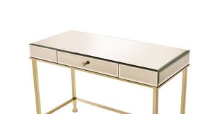 Canine - Writing Desk - Smoky Mirroed And Champagne Finish