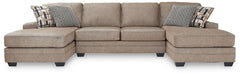 Classic, contemporary and cozy. With this sectional with chaise, relaxing in style is made easy. It takes a warm and inviting approach to versatile color, incorporating posh character into your space with menswear-inspired upholstery. Graphic accent pillo