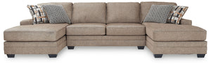 Classic, contemporary and cozy. With this sectional with chaise, relaxing in style is made easy. It takes a warm and inviting approach to versatile color, incorporating posh character into your space with menswear-inspired upholstery. Graphic accent pillo