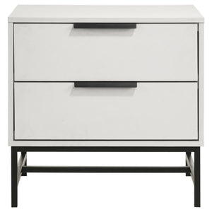  complete with easy drawers for nighttime essentials and personal items. Its wide top is big enough for a clock