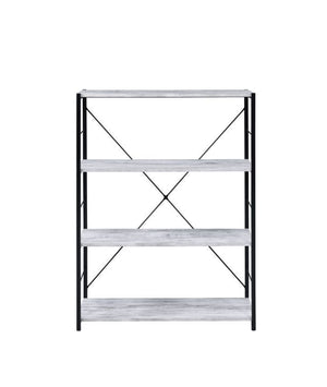 Tesadea - Bookshelf - Antique White & Black Finish - 43"