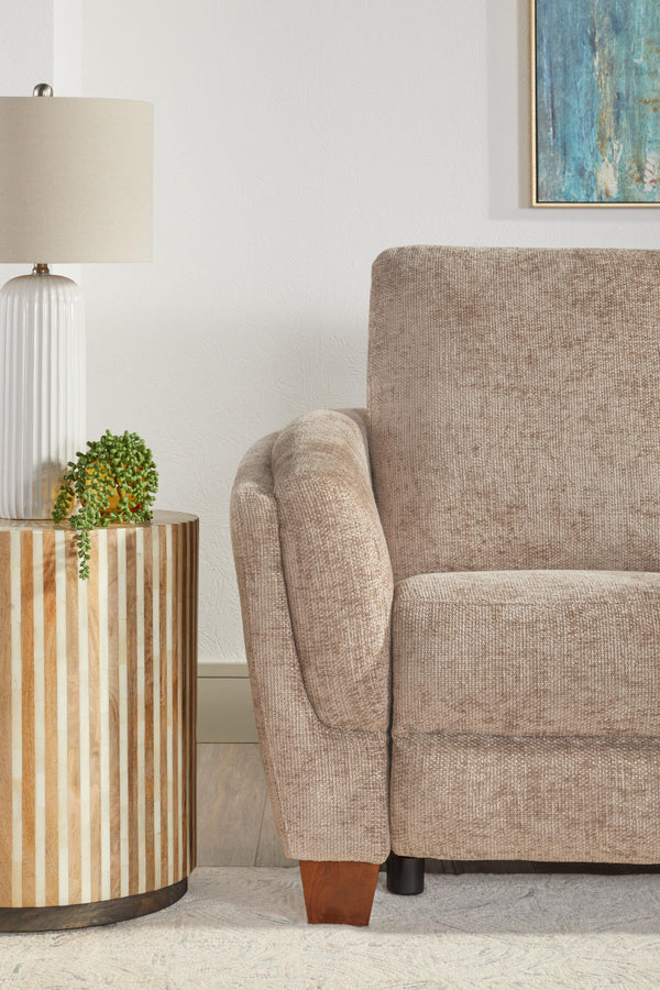 Morehead - Power Reclining Sofa And Loveseat - Biscotti