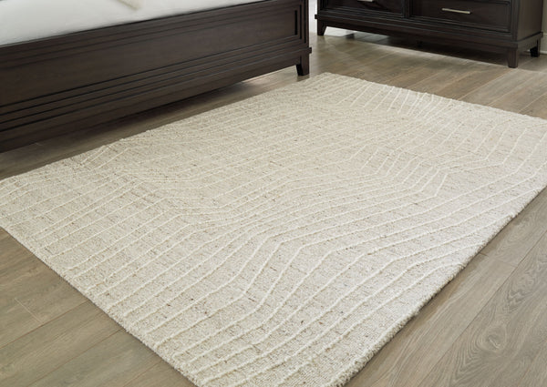  this high-style rug brings a comfortably cool vibe to contemporary spaces. Itâ€™s simplistic yet compelling in shades of gray and ivory. Simply add the rug to a living room or bedroom to instantly bring new life to your 