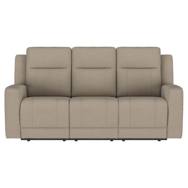 Brentwood - Upholstered Motion Reclining Sofa - Taupe