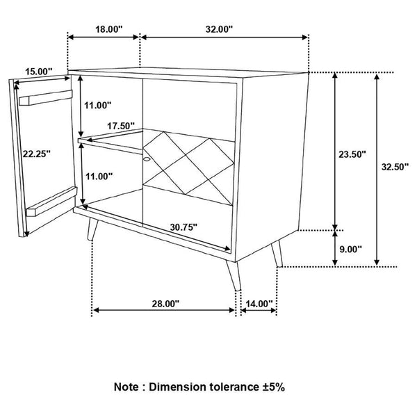 Alyssum - 2-Door Mango Wood Accent Cabinet - Natural