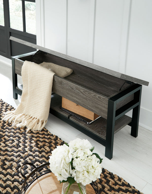 Rhyson - Brown - Storage Bench