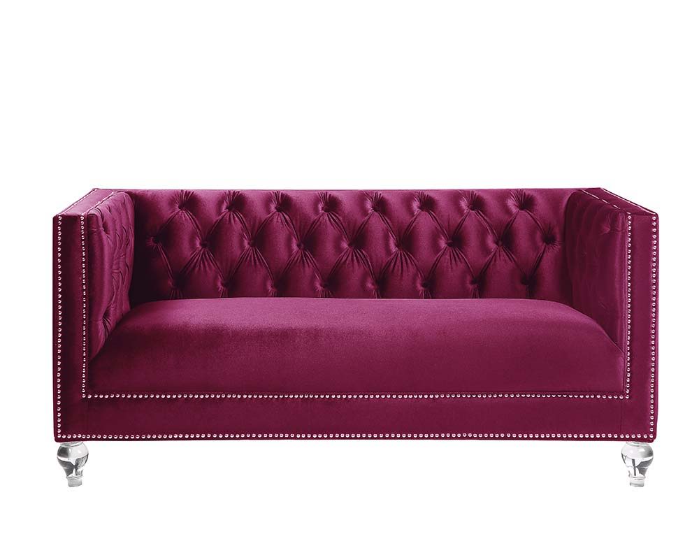 Heibero - Loveseat - Purple - 67-"