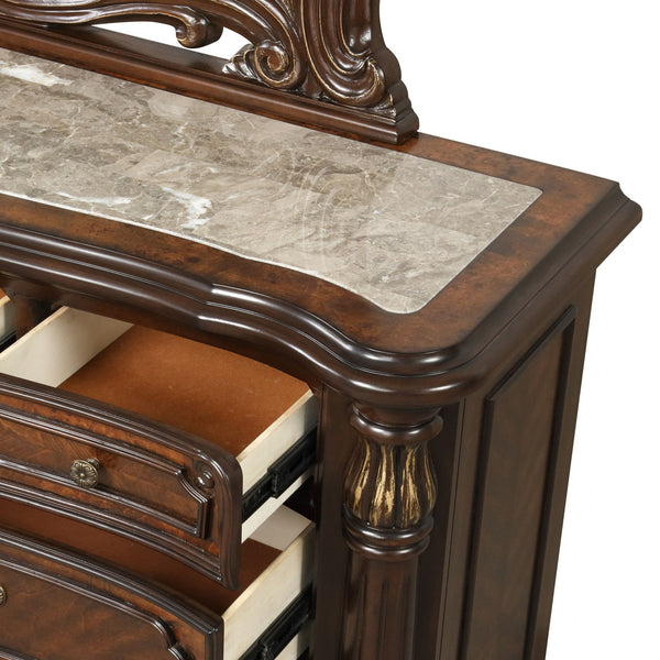 Bella Notte - Chest Top - Mahogany Brown