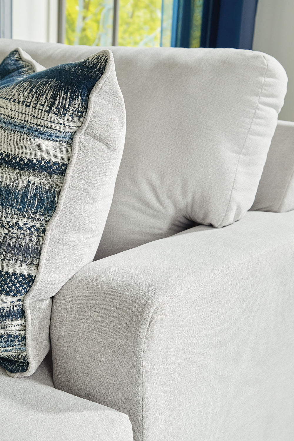 What a pleasant surprise: high-end luxury made comfortably affordable. Thatâ€™s what makes this sectional set with chaise in stone gray so alluring. Made exclusively for those wanting to make a designer statement, this finely crafted sectional is dressed 