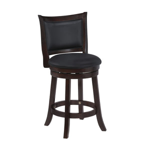 The New Classic Furniture Bristol Counter Height Swivel Bar Stool is a durable and stylish seating solution designed for comfort and convenience. Constructed from quality Rubberwood solids and manufactured wood, ensuring long-lasting strength. The circula