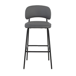  making it an excellent choice for any modern space. Each set includes two bar chairs with a sleek