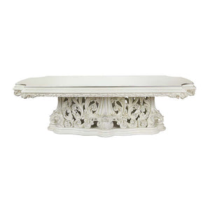  the Adara dining table is designed after the elaborate Rococo style. The single pedestal base is elaborate and commands the attention of everyone. Leave guests stunned with its beauty. Floral and leaf motives make up the c