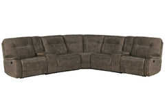 Innovative modular design ensures this sectional can be configured to complement any space. Oversized seats sit like a chair-and-a -half for expansive comfort<br/><br/><b>Product Features</b><ul><li>Manual-powered seat is easily reclined with release of l