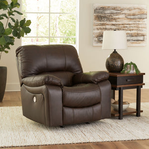  expertly matched leather and faux leather upholstery keeps your style up to speed without breaking the bank. Reclining with t