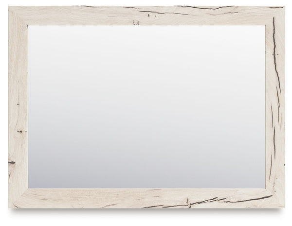  this bedroom mirror strikes the perfect balance between farmhouse and contemporary. Its rustic white finish and replicated reclaimed oak grain merge effortlessly with the clean-lined look we love today. Whether youâ€™re get