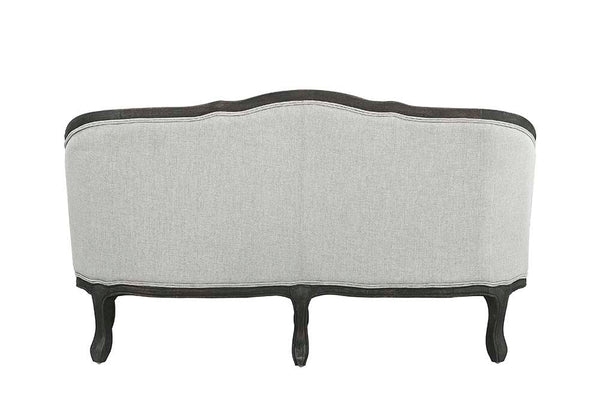  wooden frame that wraps you in comfort. Its curved frame with a winding front rail sits off the floor 