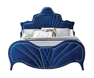  including beautiful channel tufting and contrasting welted trim arched head and footboards. Upholstered casegoods maintain the ambiance of this chic bedroom. Incorporating padded fronts
