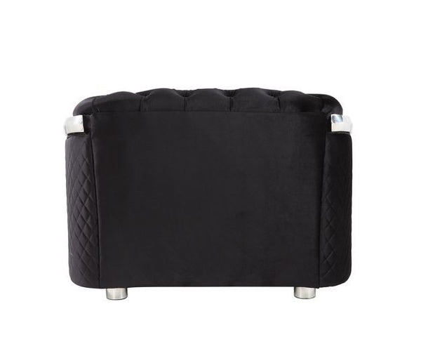  the Pyroden collection can work in both modern and traditional decor. Both glamourous and cozy with their overstuffed cushions and button-tufted backrest and arm. The outer body is accentuated with diamon