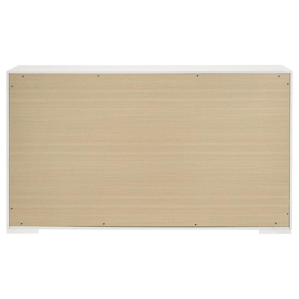 Ives - 6-Drawer Dresser Cabinet - White High Gloss