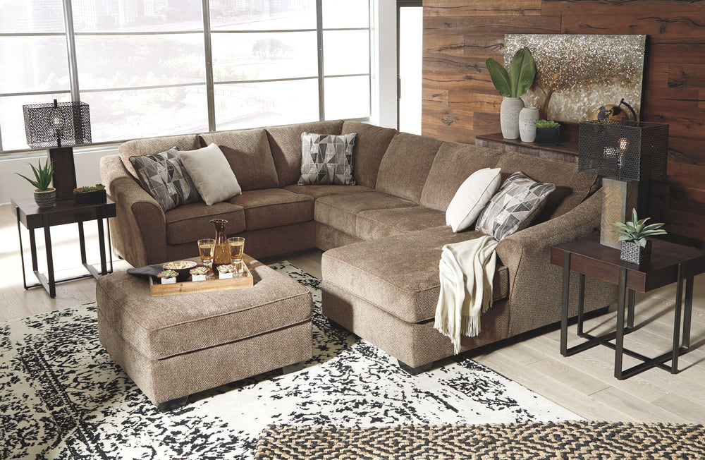 Looking to serve it up family style? Sporting clean, contemporary lines and a highly textural upholstery for a warm, cozy feel, this living set delights with its city chic aesthetic and earthy appeal. Taking neutral to a new level, the heavy textured chen