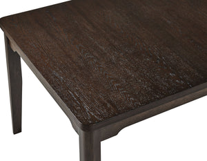  dark wood finish that exudes durability