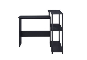  the Ievi Desk helps you find a good balance between work and life. It features a low bookshelf built into the right side