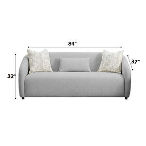  and a sturdy wooden inner frame. Accent pillows are included to en