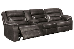 You could play it safe. Or you could choose to stand out in the crowd with this brilliantly styled sectional with power. Ultra cool, ultra contemporary and ultra comfortable, this fashion-forward sectional sports a fabulous faux leather enhanced with cont