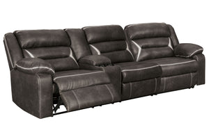 You could play it safe. Or you could choose to stand out in the crowd with this brilliantly styled sectional with power. Ultra cool, ultra contemporary and ultra comfortable, this fashion-forward sectional sports a fabulous faux leather enhanced with cont
