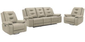 The Caldwell Power Sofa, Loveseat & Recliner in Tahoe Fog is perfectly scaled for smaller spaces. Offering a neutral Tahoe Fog colored high-performance fabric cover, Caldwell features a generously padded arm and USB charging in the easy-to-operate switch.