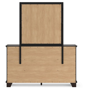 Covetown - Dark Brown - Dresser And Mirror