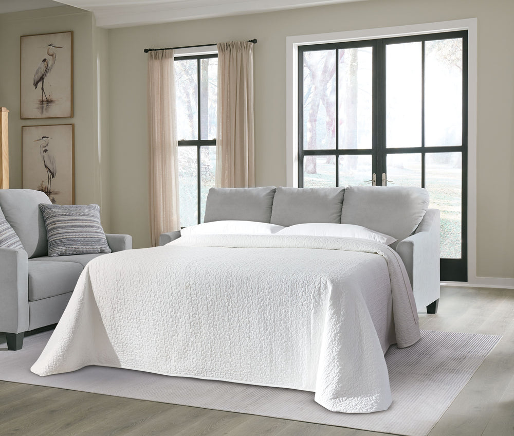 Simply chic comfort. The versatile character of this sofa sleeper is instantly at home where you are, whether your space is casual or contemporary. Its queen sleeper transforms any room into a guest oasis, blending coziness and convenience to make hosting