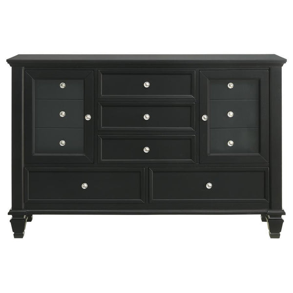 Sandy Beach - 11-Drawer Dresser - Black