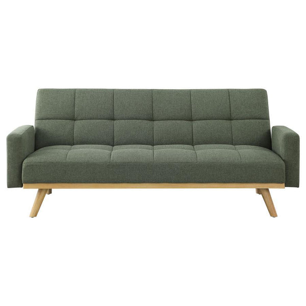 Kourtney - Upholstered Tufted Convertible Sofa Bed - Sage Green