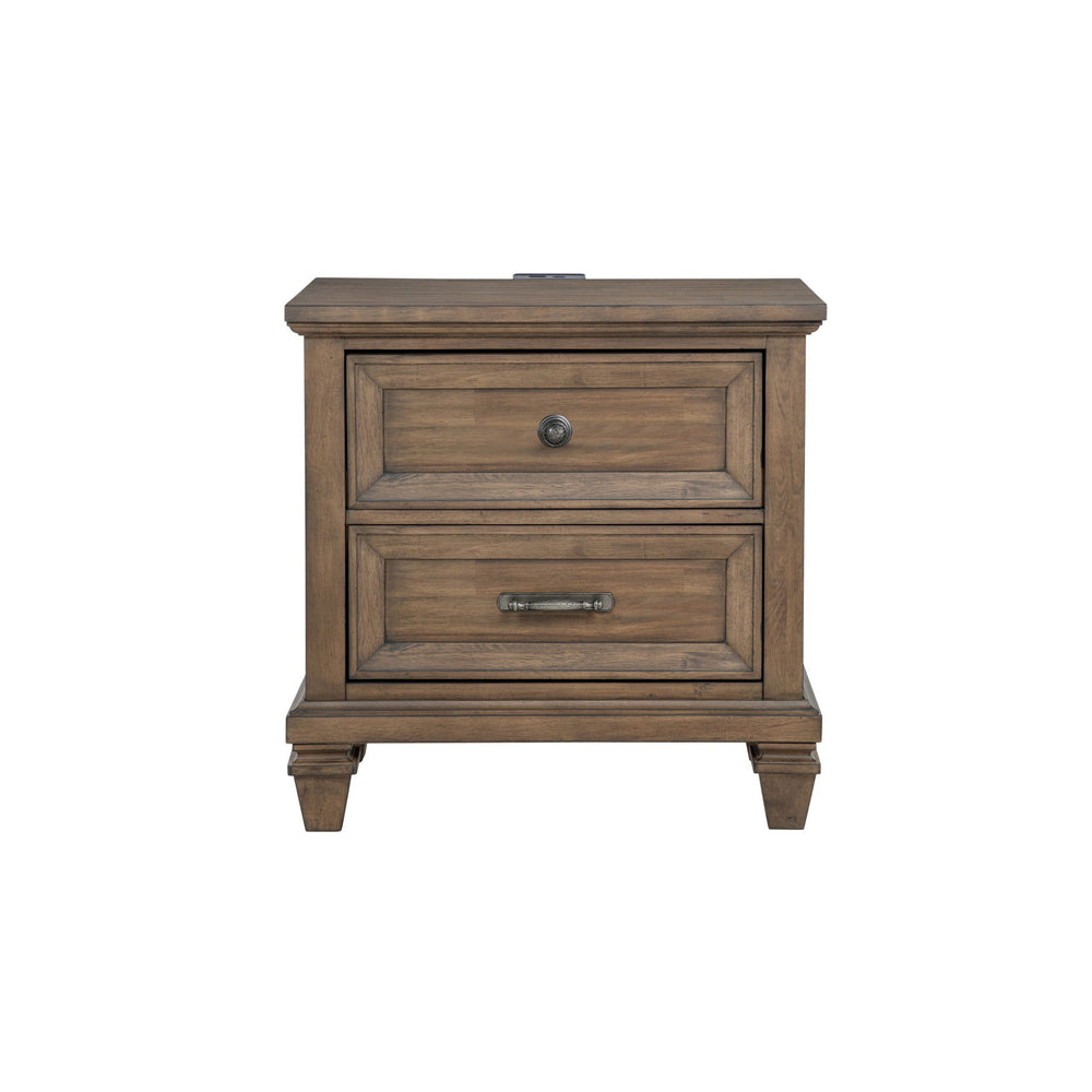 The Mariana 2-Drawer Nightstand is a perfect blend of timeless craftsmanship and functional elegance, making it an ideal addition to any bedroom. Crafted from solid Acacia wood and enhanced with Acacia veneers, this nightstand features a rich, hand-distre