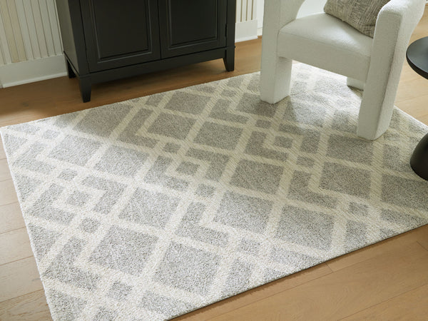 Unawick - Gray / Ivory - Medium Rug