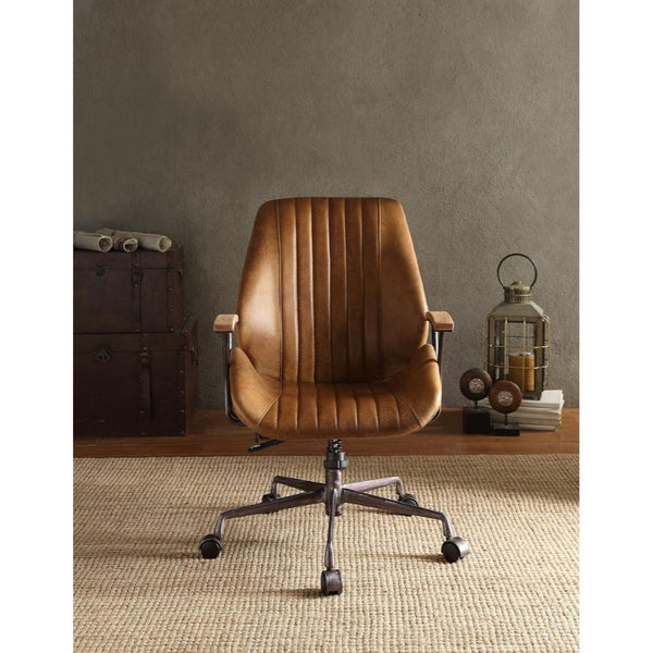 Hamilton - Executive Office Chair - Coffee Top Grain Leather