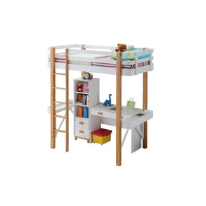 Rectangular Bookcase Storage: 3 Open Compartments (2 Wooden Shelves/Adjustable), 2 Drw KD Drawer: GLIDE Side Metal, DOVETAIL English, Felt-Lined NOT Included, Manual-Closing, Hardware: Single Pull Handle (Wood: Natural Finish) CONSTRUCTION] Wooden Case-Le